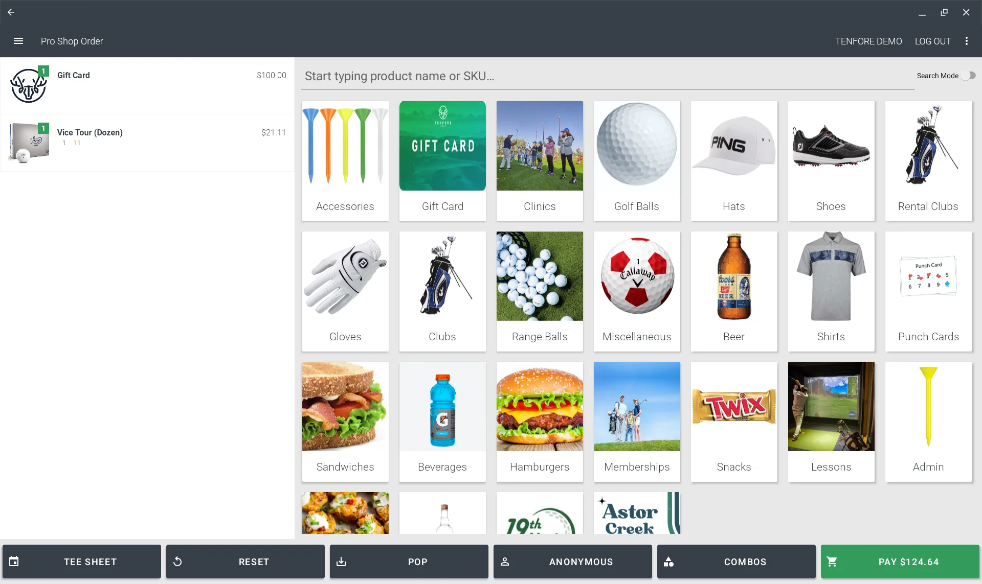 Pro Shop and POS